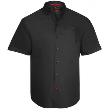 Vêtements Homme Chemises manches courtes Doublissimo chemisette mode naxos noir Noir