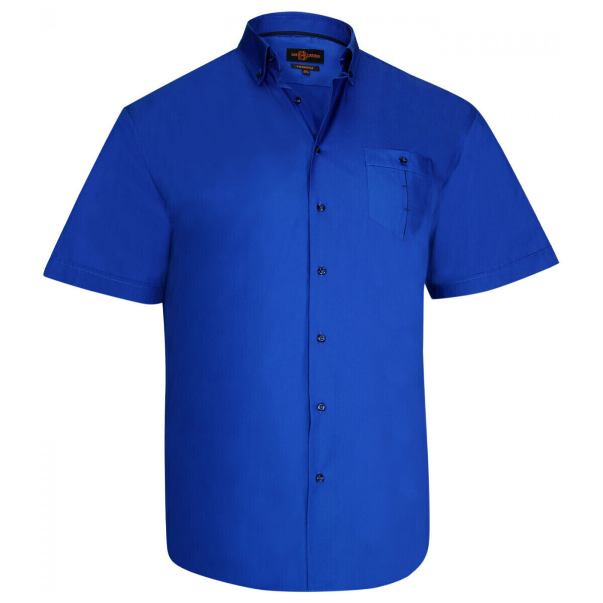 Vêtements Homme Chemises manches courtes Doublissimo chemisette mode naxos bleu Bleu