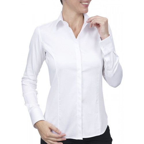 Vêtements Femme Chemises / Chemisiers Stones and Boneser chemise mousquetaire margaret blanc Blanc