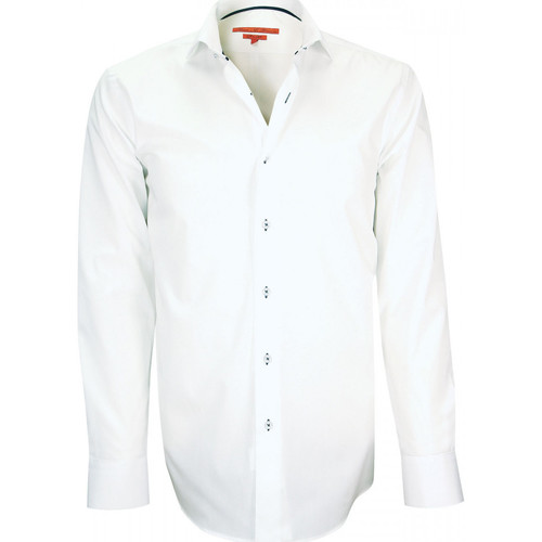 Vêtements Homme Chemises manches longues Polo Mode Marcone Noir chemise mode walker blanc Blanc
