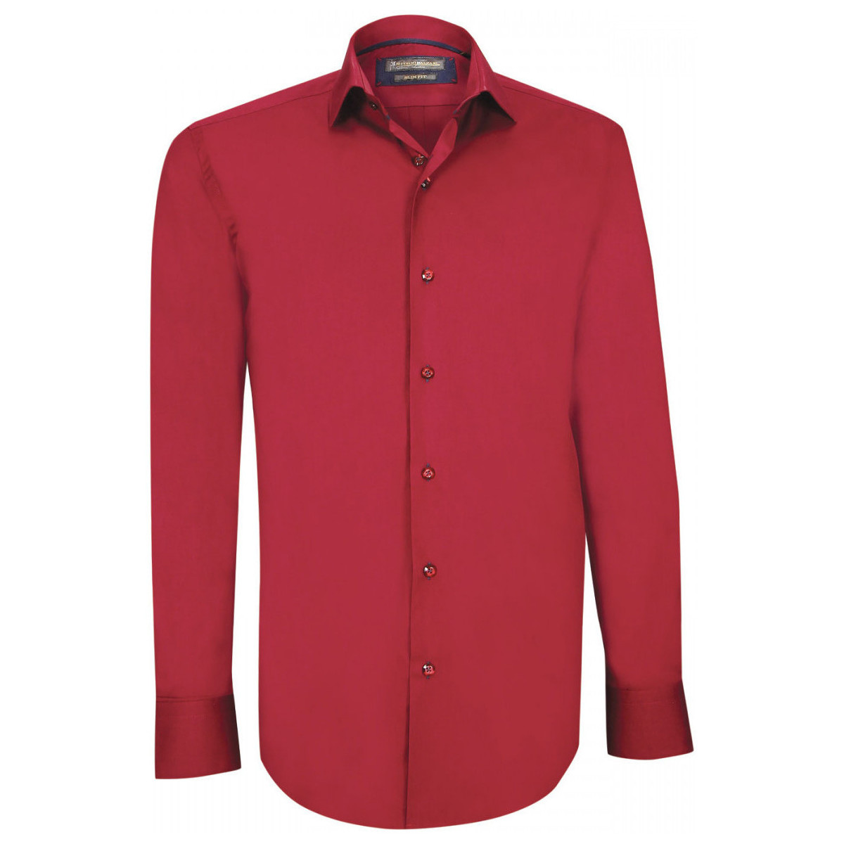 Vêtements Homme Chemises manches longues Emporio Balzani chemise fashion loris bordeaux Rouge