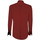 Vêtements Homme Chemises manches longues Emporio Balzani chemise en popeline giacomo bordeaux Rouge