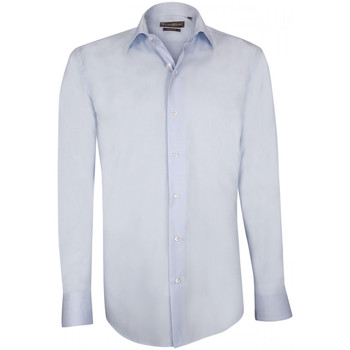 Vêtements Homme Chemises manches longues Emporio Balzani chemise repassage facile lorenzo bleu Bleu