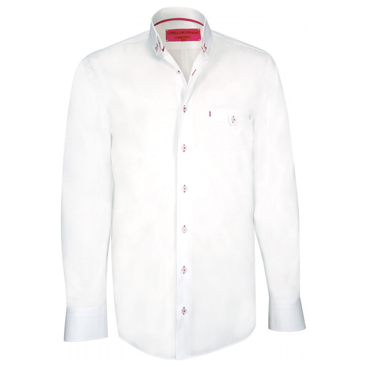 Vêtements Homme Chemises manches longues Senses & Shoeser chemise mode ethan blanc Blanc