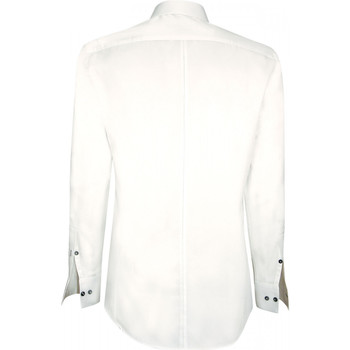 Andrew Mc Allister chemise brodee new york blanc Blanc