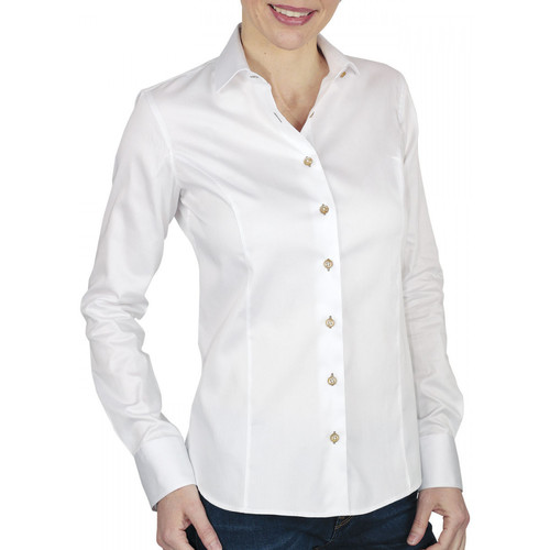 Vêtements Femme Chemises / Chemisiers Stones and Boneser chemise blanche city blanc Blanc