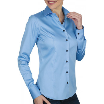 Vêtements Femme Chemises / Chemisiers Andrew Mc Allister chemise unie krystal bleu Bleu