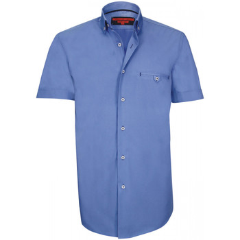 Vêtements Homme Chemises manches longues Andrew Mc Allister chemisette mode russel bleu Bleu