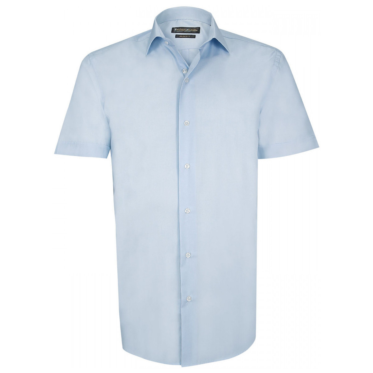 Vêtements Homme Chemises manches longues Emporio Balzani chemisette unie matteo bleu Bleu