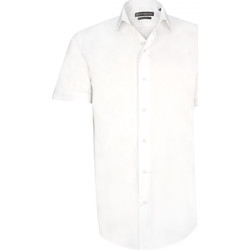 Vêtements Homme Chemises manches longues Emporio Balzani chemisette unie matteo blanc Blanc