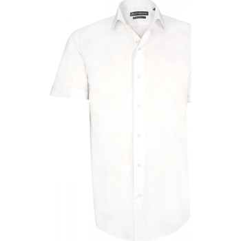 Vêtements Homme Chemises manches longues Emporio Balzani chemisette unie matteo blanc Blanc