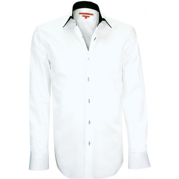 Vêtements Homme Chemises manches longues Andrew Mc Allister chemise mode watford blanc Blanc