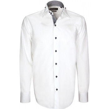 Vêtements Homme Chemises manches longues Emporio Balzani chemise mode eleganza blanc Blanc