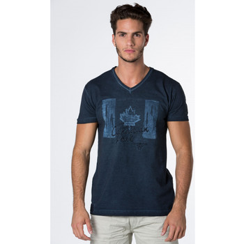 Vêtements Homme T-shirts manches courtes Canadian Peak T-Shirt manches courtes JANADA Bleu marine