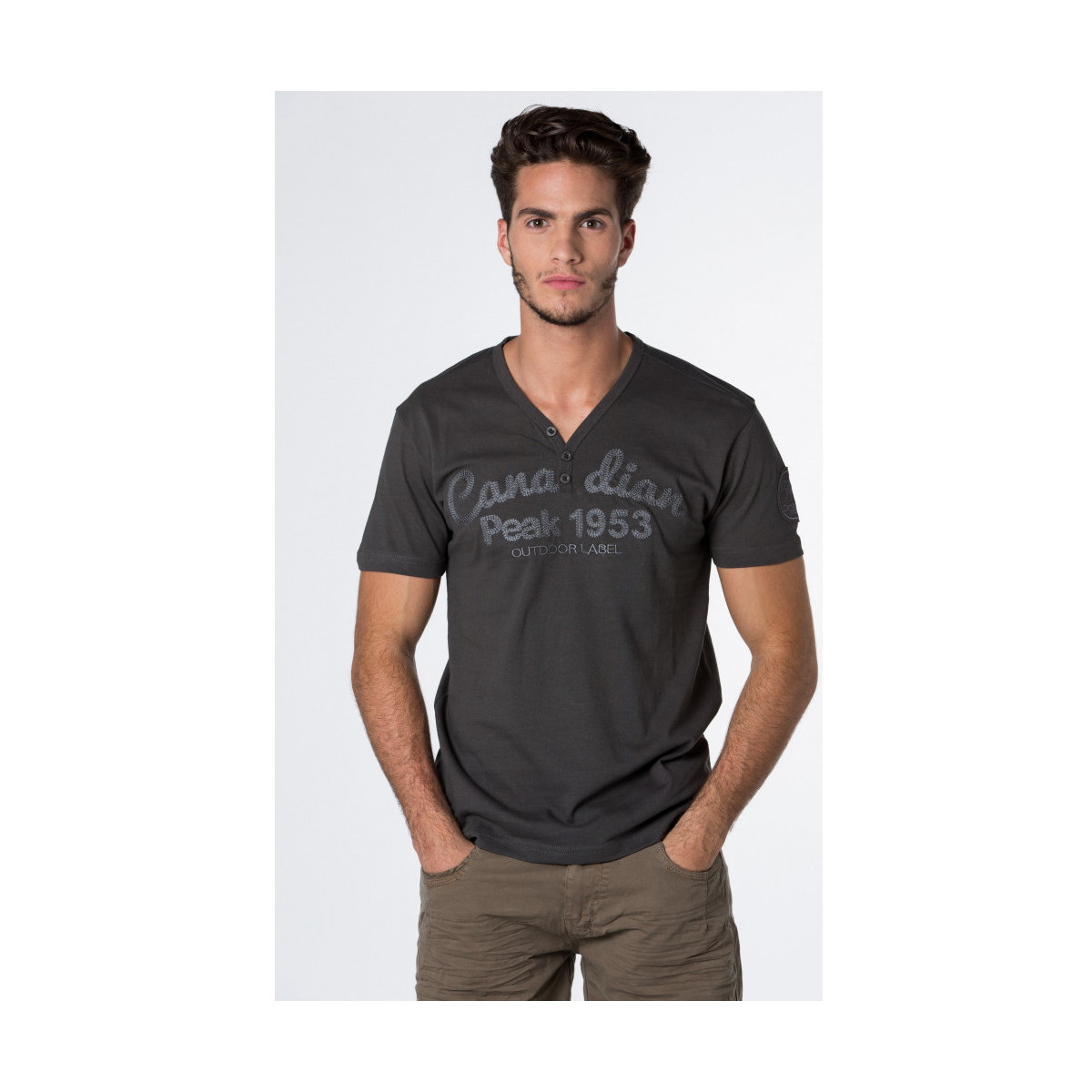 Vêtements Homme T-shirts manches courtes Canadian Peak T-Shirt JAVELOT Gris
