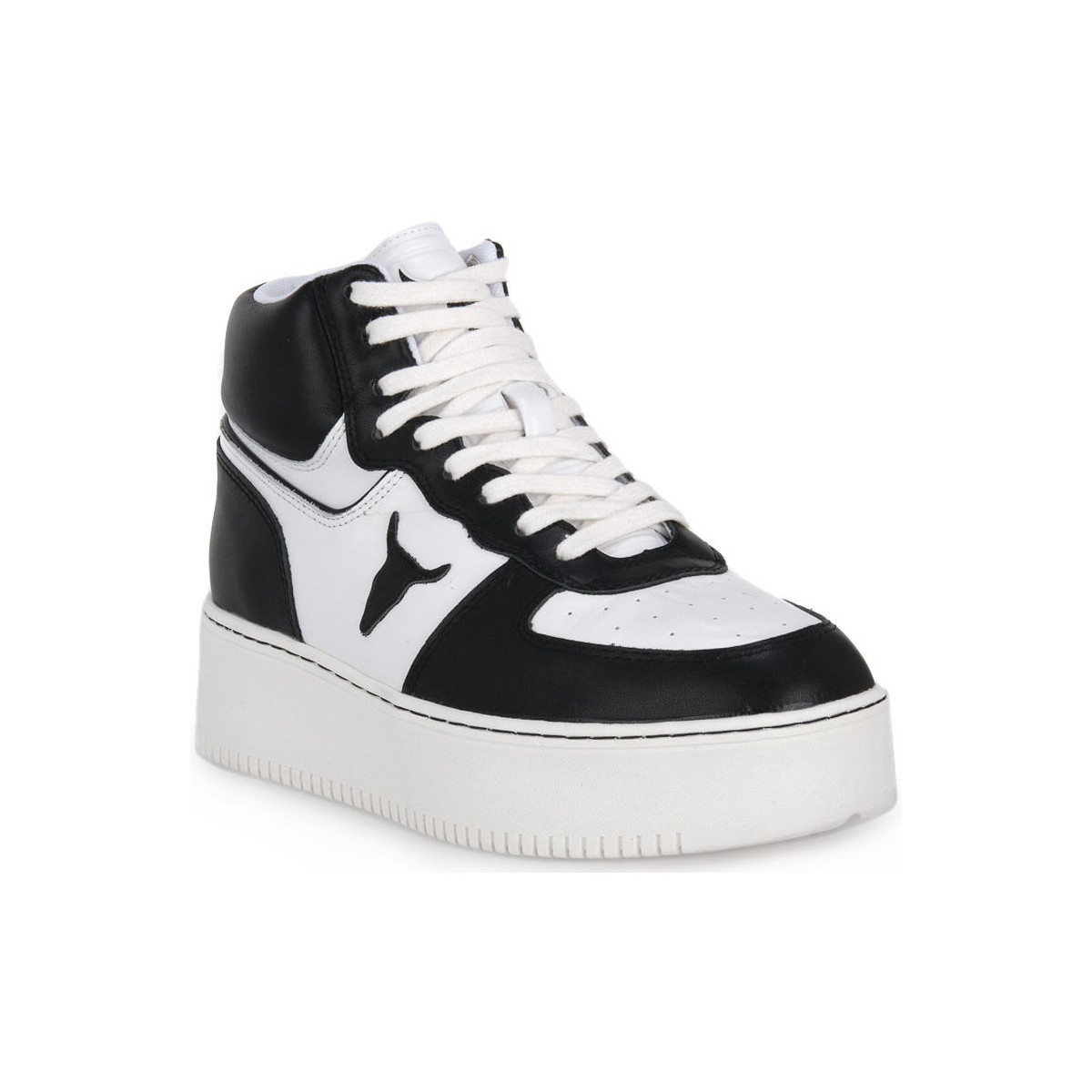 Chaussures Femme Baskets mode Windsor Smith WHITE BLK THRIVE Blanc