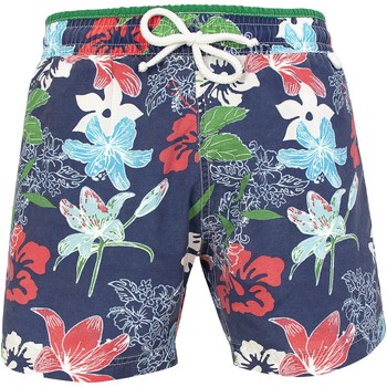 Vêtements Homme Maillots / Shorts de bain Les Loulous De La Plage Short de bain NEWJIM 9936 Tropical Bleu