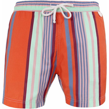 Vêtements Homme Maillots / Shorts de bain Les Loulous De La Plage Short de bain John 819 Fashion stripes Orange