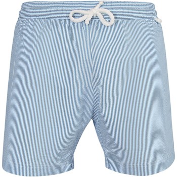 Vêtements Homme Maillots / Shorts de bain Les Loulous De La Plage Short de bain Jim 780123 Medium stripes Bleu
