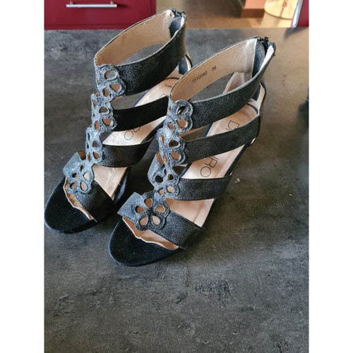 Autre Escarpins DI LAURO Noir - Chaussures Sandale Femme 20,00 €