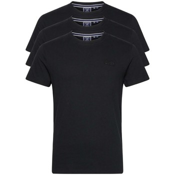 Vêtements Homme T-shirts manches courtes Superdry Triple pack Noir
