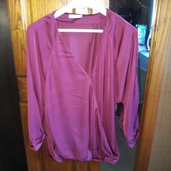 Vêtements Femme Tops / Blouses Promod blouse cache coeur Bordeaux