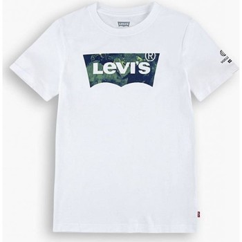 Vêtements Garçon T-shirts & Polos Levi's 9EF347 GRAPHIC TEE-001 WHITE Blanc