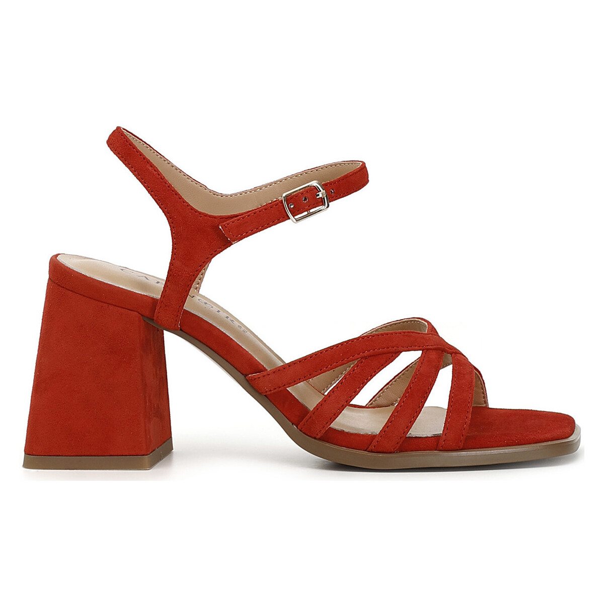 Chaussures Femme Sandales et Nu-pieds Café Noir C1MB5090 Rouge