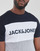 Vêtements Homme T-shirts manches courtes Jack & Jones JJELOGO BLOCKING TEE Marine / Gris / Blanc
