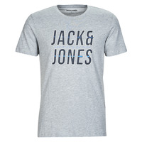 Vêtements Homme T-shirts manches courtes Jack & Jones JJXILO TEE SS CREW NECK Gris