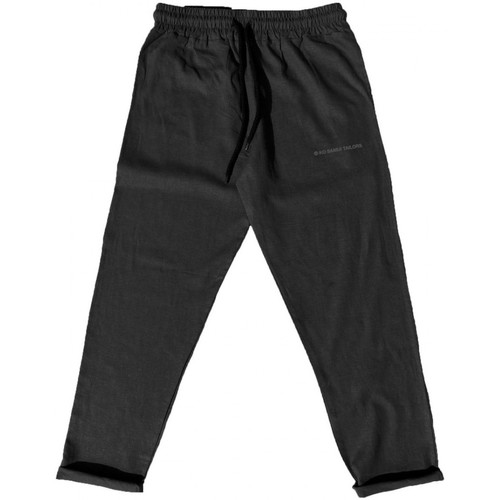 Vêtements Homme Pantalons Homme | Pantalon en Lin Noir - WN87636