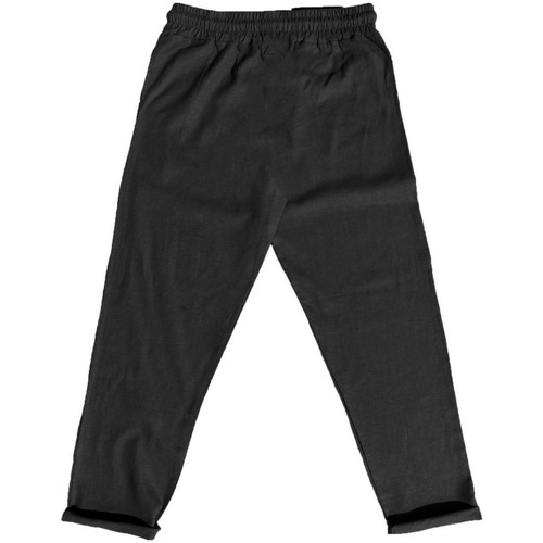Vêtements Homme Pantalons Homme | Pantalon en Lin Noir - WN87636