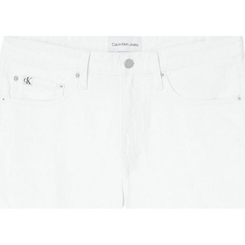 Vêtements Homme Shorts / Bermudas Calvin Klein JEANS long-sleeved Short Straight en Jean Homme  Re Blanc