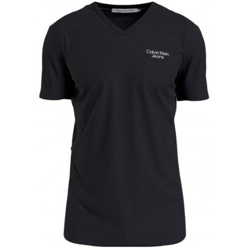 Vêtements Femme T-shirts & Polos Calvin Klein Jeans T Shirt Femme  Ref 56756 BEH Noir Noir