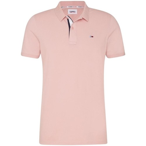 Vêtements Homme T-shirts & Polos Tommy Jeans Polo Homme  Ref 56762 TH9 Rose Rose