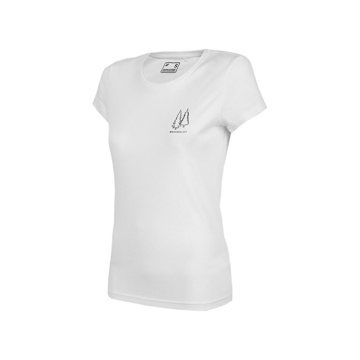 Vêtements Femme T-shirts manches courtes 4F H4L22TSD06811S Blanc
