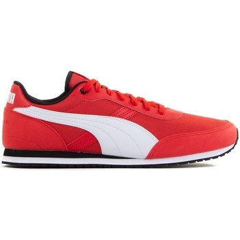 Chaussures Homme Baskets basses Puma ST Runner Essential Blanc, Rouge