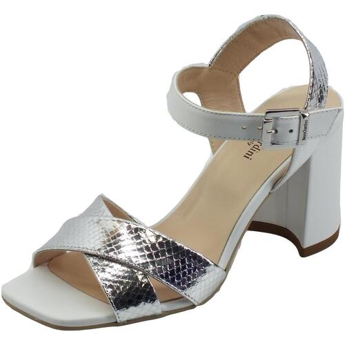 Chaussures Femme Sandales et Nu-pieds NeroGiardini E218451DE Blade Vipera Nappa Blanc