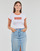 Vêtements Femme T-shirts manches courtes Levi's GRAPHIC RINGER MINI TEE ORANGE BRIGHT WHITE