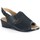 Chaussures Femme Sandales et Nu-pieds Calzamedi sandale confortable lame élastique Noir