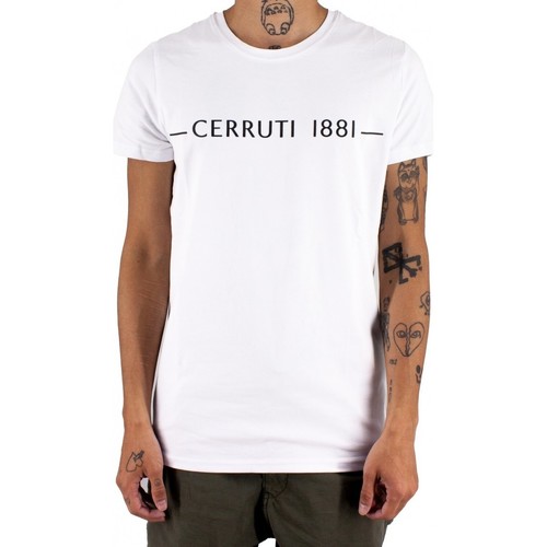Vêtements Homme T-shirts dress manches courtes Cerruti 1881 Rondo Blanc