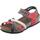 Chaussures Femme Sandales et Nu-pieds Sabatini 4008 Crazy Multicolor Rosso Multicolore