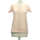 Vêtements Femme T-shirts & Polos Uniqlo 34 - T0 - XS Beige