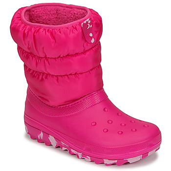 Chaussures Fille Bottes de neige Clog Crocs CLASSIC NEO PUFF BOOT K Rose