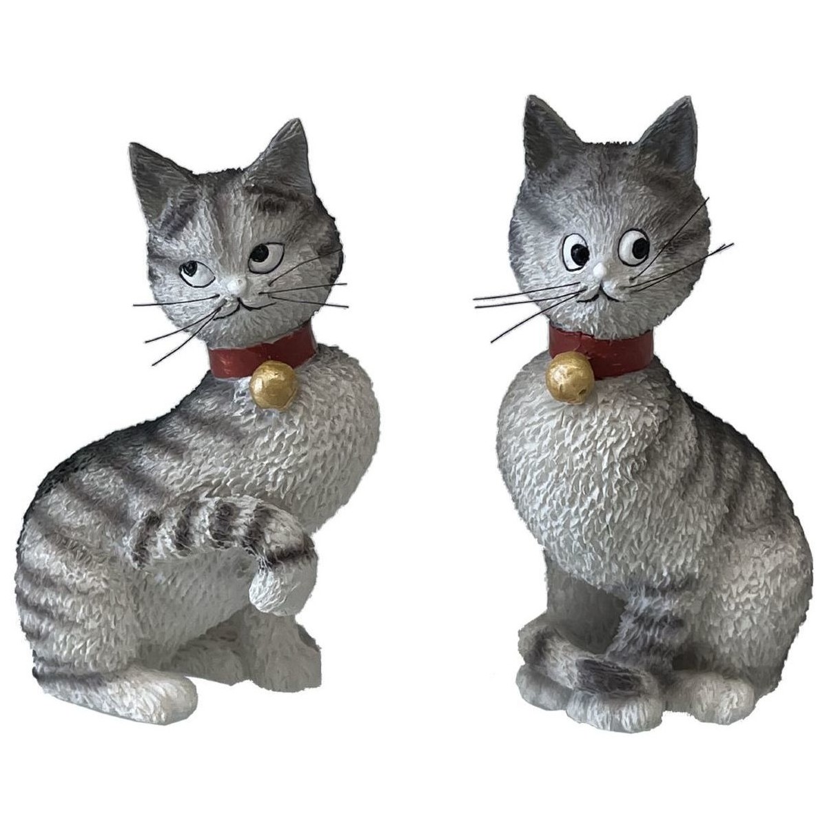 Maison & Déco Statuettes et figurines Parastone Statuettes Les chats par Dubout - 2 figrines Gris