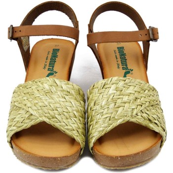 Bionatura Femme Chaussures, Sandales, Cuir et Textile-37A2275 Vert