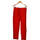 Vêtements Femme Pantalons Promod pantalon slim femme  36 - T1 - S Rouge Rouge