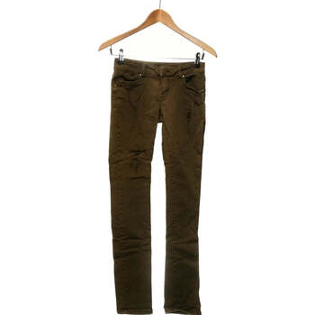 jeans promod  jean slim femme  34 - t0 - xs vert 