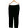 Vêtements Femme Pantalons H&M pantalon droit femme  40 - T3 - L Noir Noir
