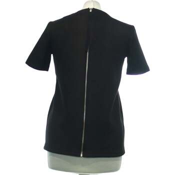 Zara top manches courtes  36 - T1 - S Noir Noir